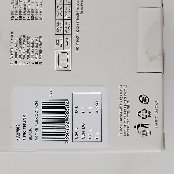 Adidas Men's 3 Pack Trunk Active Flex Cotton 3 Stripes Black Size Large - Picture 13 of 15